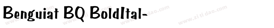 Benguiat BQ BoldItal字体转换